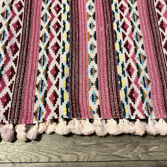 NWT Tru Luxe Jeans Top with Mixed Material. Size med. - Picture 4 of 6